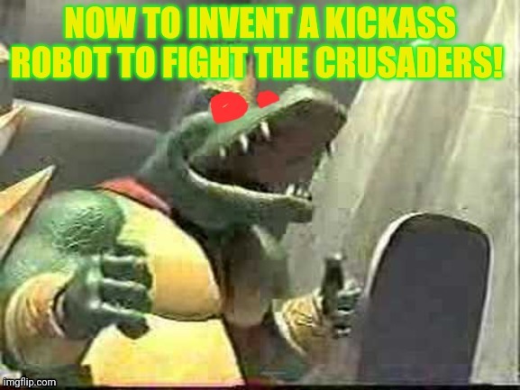 King k Rool returns! | image tagged in king k rool,hes gonna invent a giant robot,why has his health regenerated already | made w/ Imgflip meme maker
