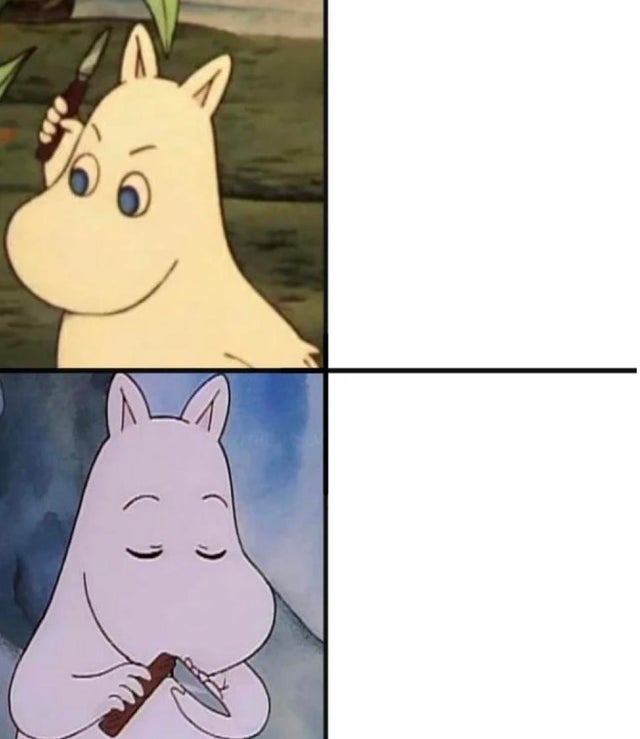 High Quality moomin Blank Meme Template