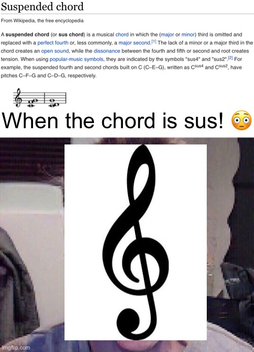 When the chord is sus : r/meme