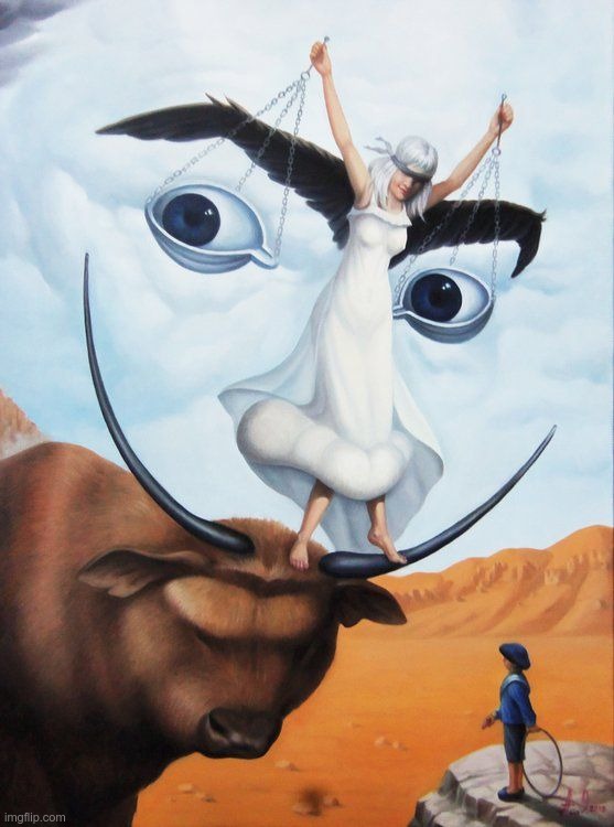 Hello, Dali! | image tagged in double_take stream,dual art,face,rick75230 | made w/ Imgflip meme maker