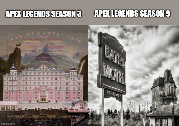 Apex Legends | APEX LEGENDS SEASON 9; APEX LEGENDS SEASON 3 | image tagged in apex legends | made w/ Imgflip meme maker