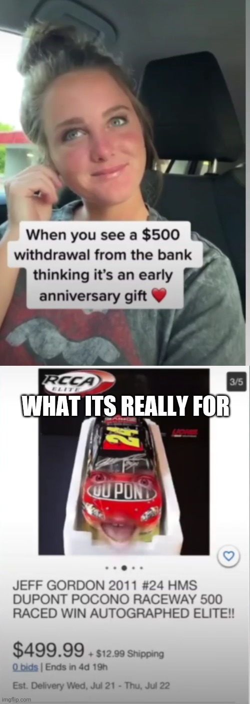 Things only race fans understand | WHAT ITS REALLY FOR | image tagged in memes | made w/ Imgflip meme maker
