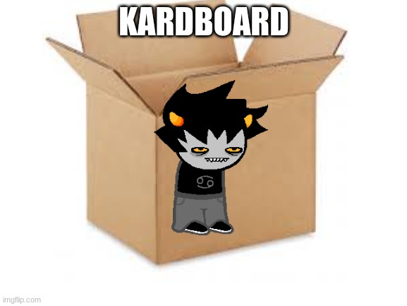 kardboard | KARDBOARD | image tagged in homestuck | made w/ Imgflip meme maker
