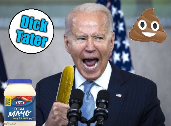 Blowhard Joe's a Dictator | Dick
Tater | image tagged in pickle | made w/ Imgflip meme maker