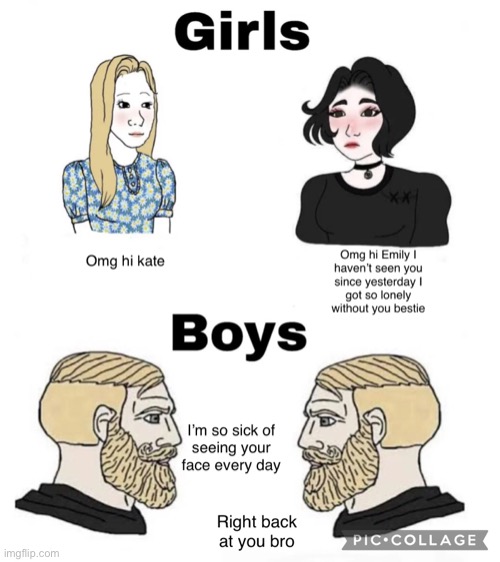Boys vs. Girls | image tagged in boys vs girls | made w/ Imgflip meme maker