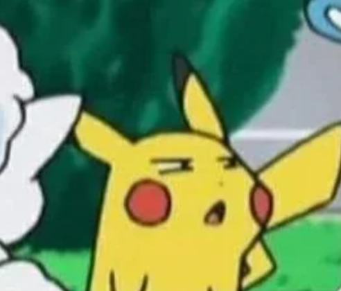 Pikachu bruh face Blank Meme Template