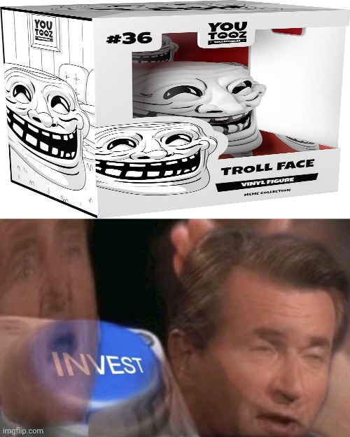 Troll face product | image tagged in invest,troll face,funny,memes,trollface,meme | made w/ Imgflip meme maker