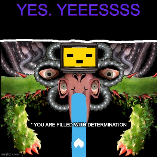 DETERMINATION | YES. YEEESSSS | image tagged in determination | made w/ Imgflip meme maker