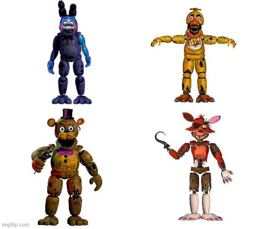 Withereds Get Their Missing Parts Back | image tagged in fnaf2 | made w/ Imgflip meme maker