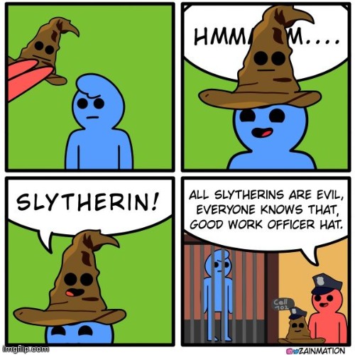 EVERY POLICE STATION NEEDS A SORTING HAT | image tagged in harry potter sorting hat,harry potter,police,comics/cartoons | made w/ Imgflip meme maker