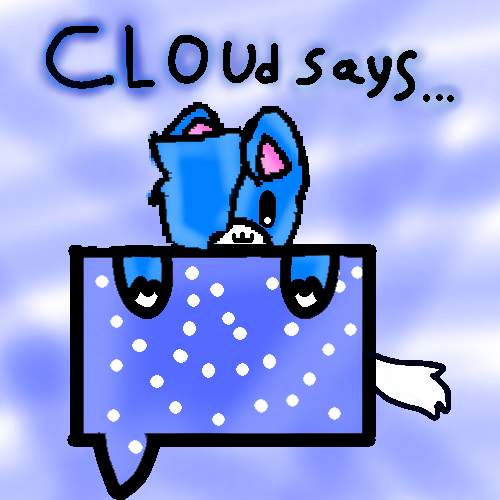 High Quality Cloud template Blank Meme Template