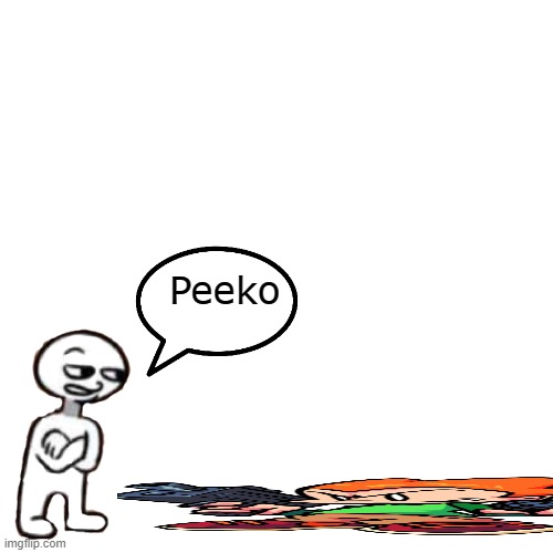 Peeko | Peeko | image tagged in fnf,amogus,pico,the salami lid | made w/ Imgflip meme maker