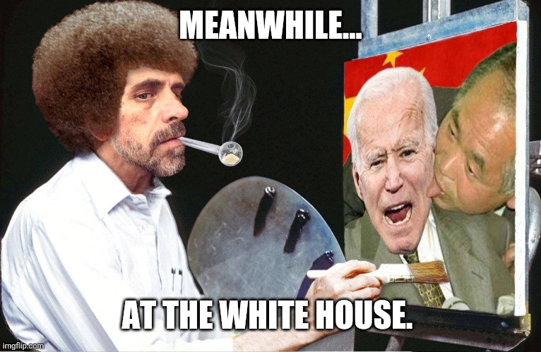 Meth keeps Hunter steady. | MEANWHILE... AT THE WHITE HOUSE. | image tagged in memes | made w/ Imgflip meme maker