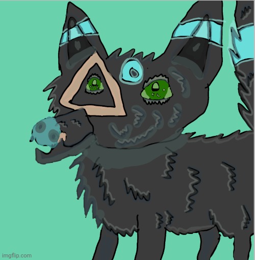 My fursonas. Umbra. She has a crooked jaw. | made w/ Imgflip meme maker