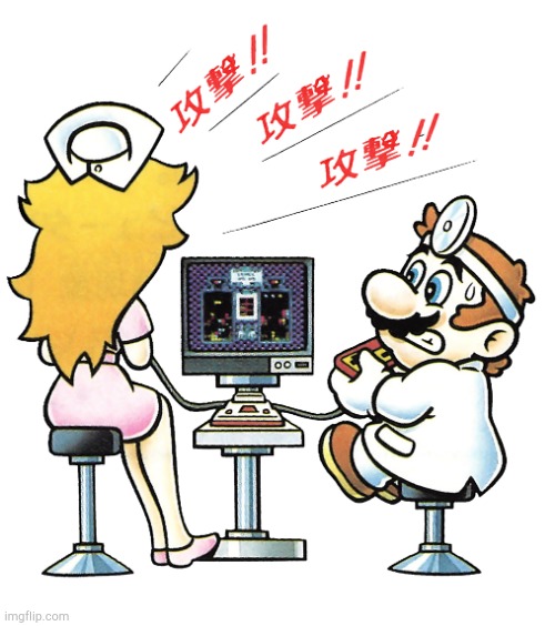 Dr Mario vs Nurse Toadstool! | image tagged in dr mario vs nurse toadstool | made w/ Imgflip meme maker