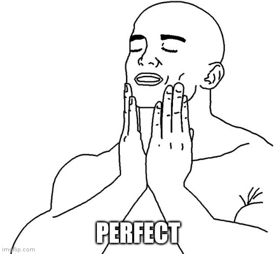 Satisfaction | PERFECT | image tagged in satisfaction | made w/ Imgflip meme maker