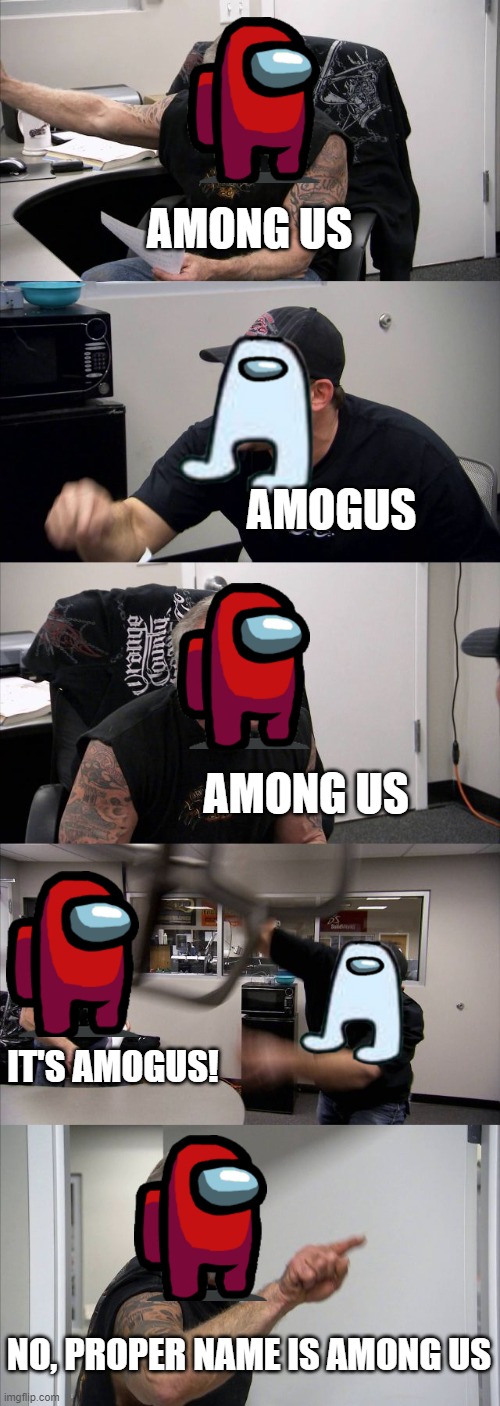 Among Us Red meets Amogus - Imgflip