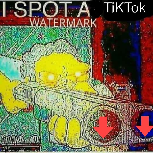 I SPOT AN x WATERMARK | TiKTok | image tagged in i spot an x watermark | made w/ Imgflip meme maker