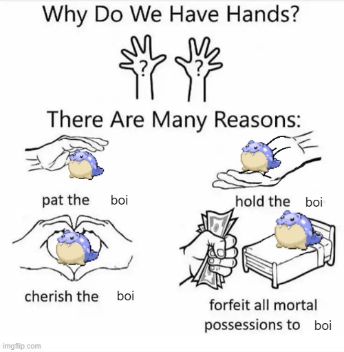 Spheal is too cute for this world | boi; boi; boi; boi | image tagged in why do we have hands all blank,pokemon,boi,cute,wholesome | made w/ Imgflip meme maker