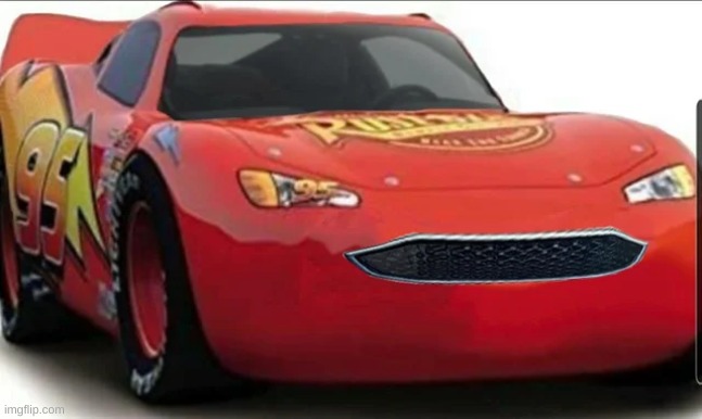 lightning mcqueen as an actual car | made w/ Imgflip meme maker