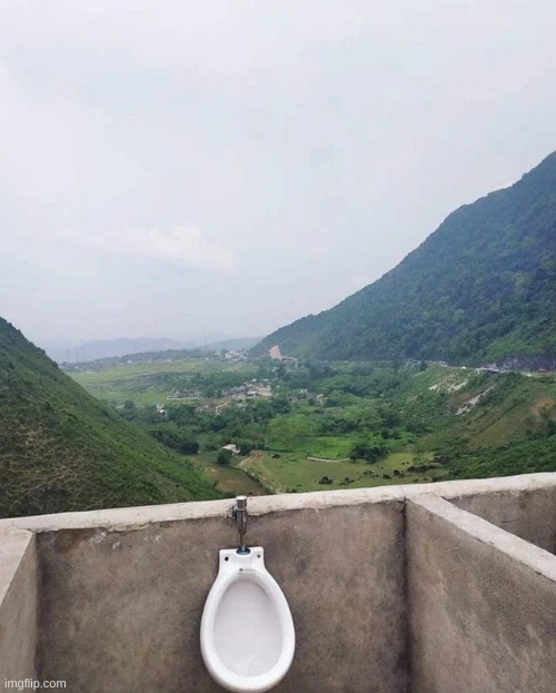 enjoy a view while pissing | made w/ Imgflip meme maker