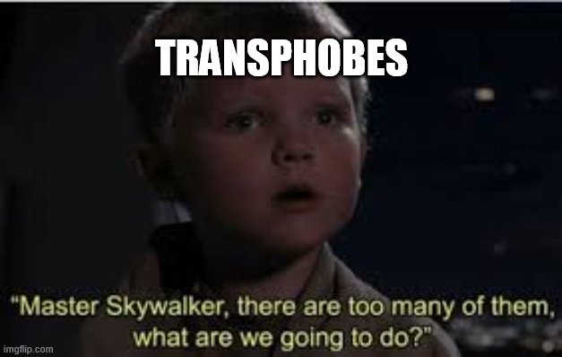 There are too many of them | TRANSPHOBES | image tagged in there are too many of them | made w/ Imgflip meme maker