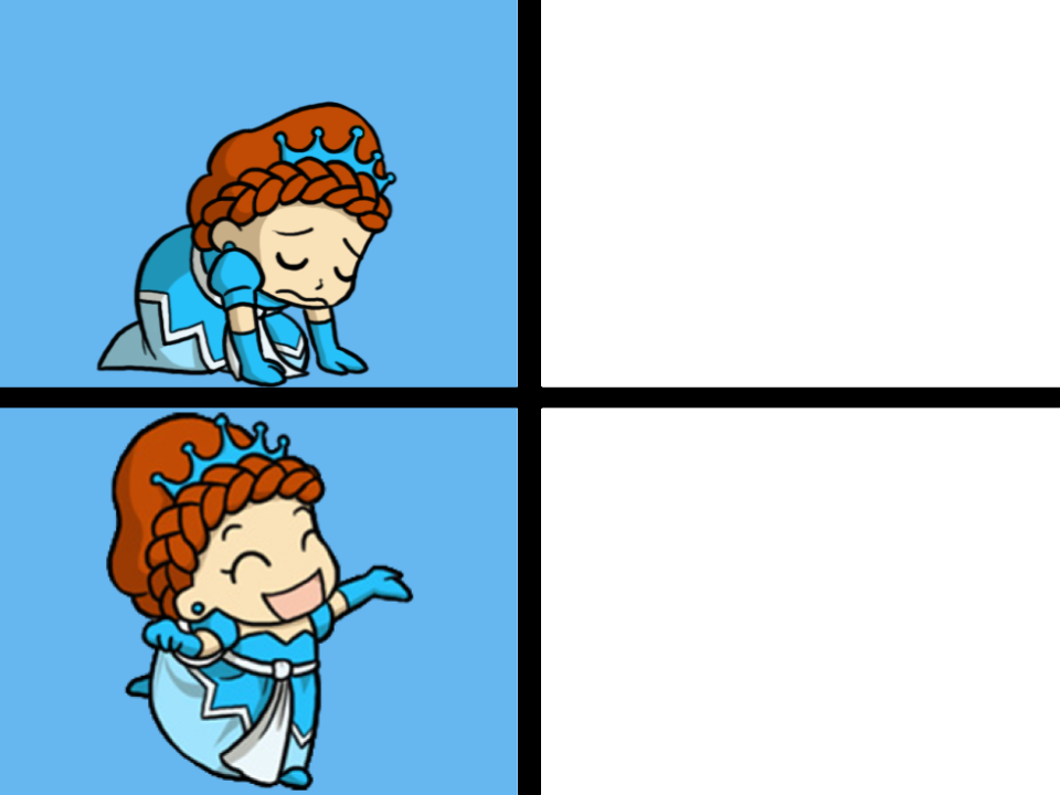 Princess Muffintop Drake Meme Blank Meme Template