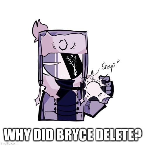I have questions | WHY DID BRYCE DELETE? | made w/ Imgflip meme maker
