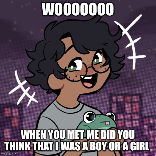 Ram3n picrew | WOOOOOOO; WHEN YOU MET ME DID YOU THINK THAT I WAS A BOY OR A GIRL | image tagged in ram3n picrew | made w/ Imgflip meme maker