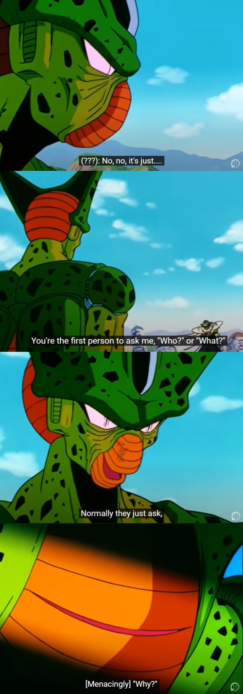 Cell "You're the first person to ask me that" Blank Meme Template