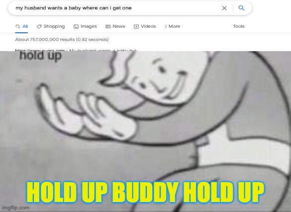 Buddy hold up | HOLD UP BUDDY HOLD UP | image tagged in fallout hold up | made w/ Imgflip meme maker