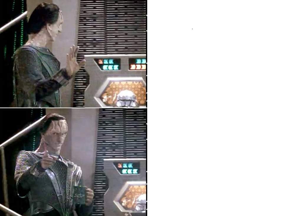 High Quality Dukat Approved Blank Meme Template