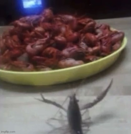 What is this crayfish trying to summon- | made w/ Imgflip meme maker