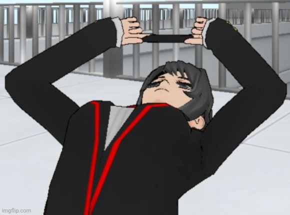 *deth to bacc* | image tagged in when you trying to take a photo in yandere simulator | made w/ Imgflip meme maker
