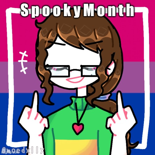 Sayori's C h a r a Picrew | S p o o k y M o n t h | image tagged in sayori's c h a r a picrew | made w/ Imgflip meme maker