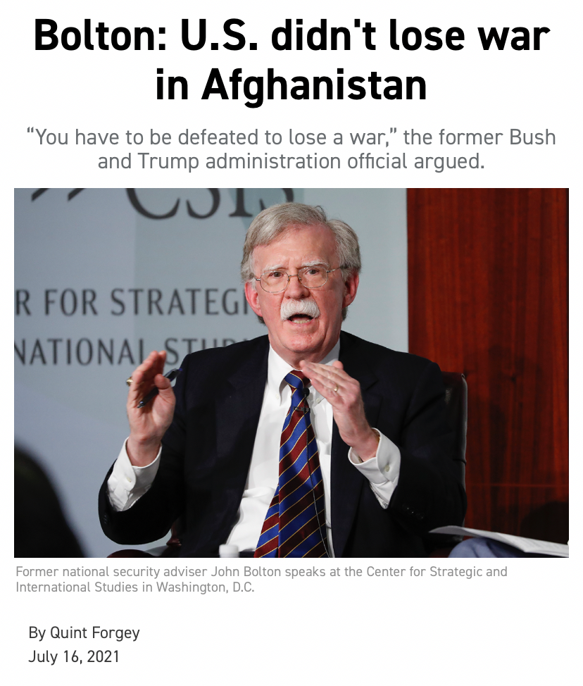 High Quality John Bolton Afghanistan Blank Meme Template