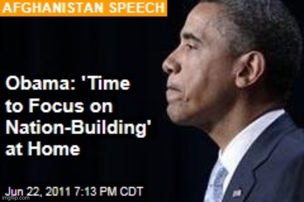 Obama Nation-building at home | image tagged in obama nation-building at home | made w/ Imgflip meme maker