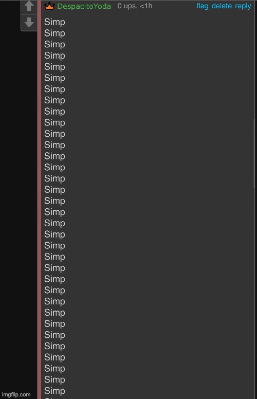 Mega simp | image tagged in mega simp | made w/ Imgflip meme maker