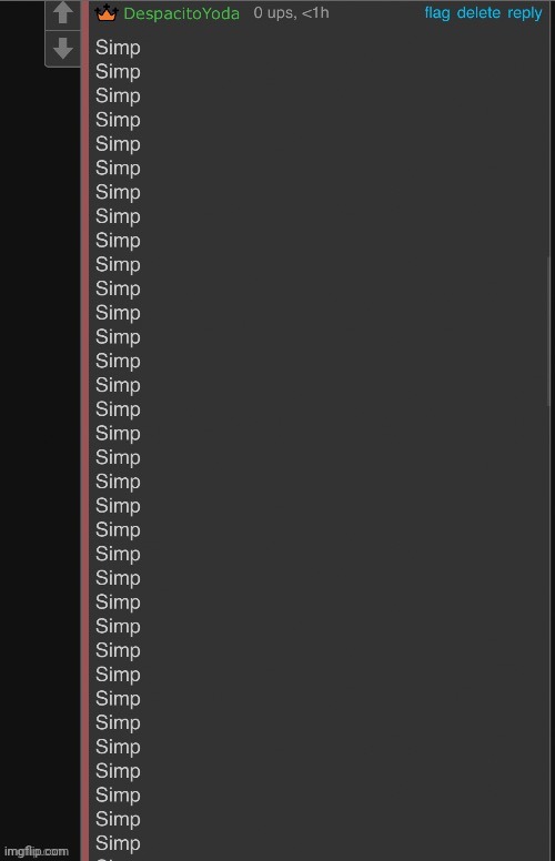 Mega simp | image tagged in mega simp | made w/ Imgflip meme maker