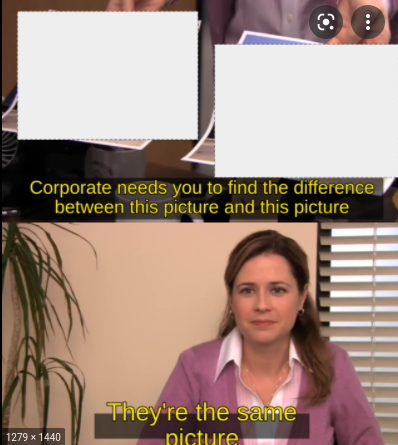 High Quality tell me the difference Blank Meme Template