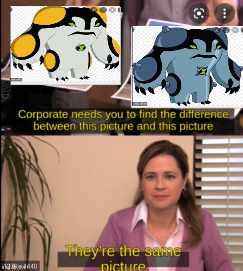 tell me the difference | image tagged in tell me the difference,Ben10 | made w/ Imgflip meme maker