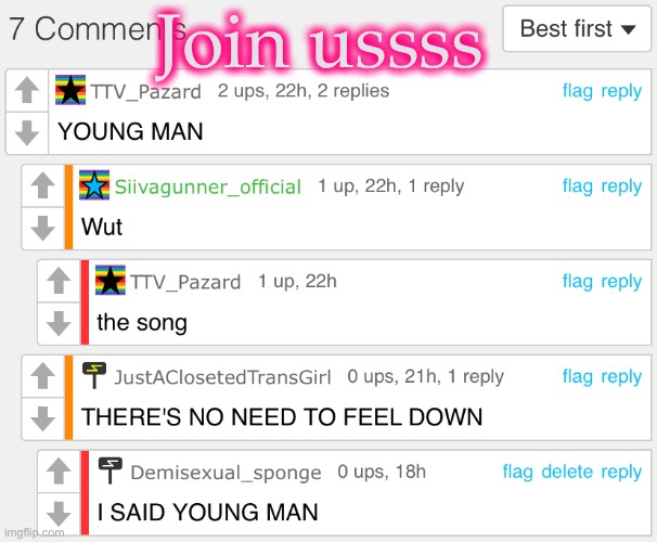 Link in comments | Join ussss | image tagged in demisexual_sponge | made w/ Imgflip meme maker