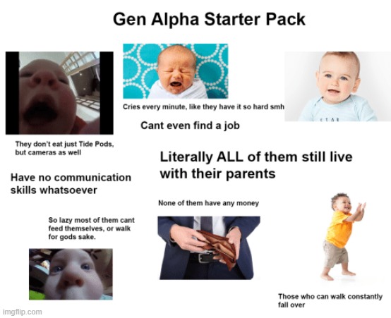 i hate gen alpha | made w/ Imgflip meme maker