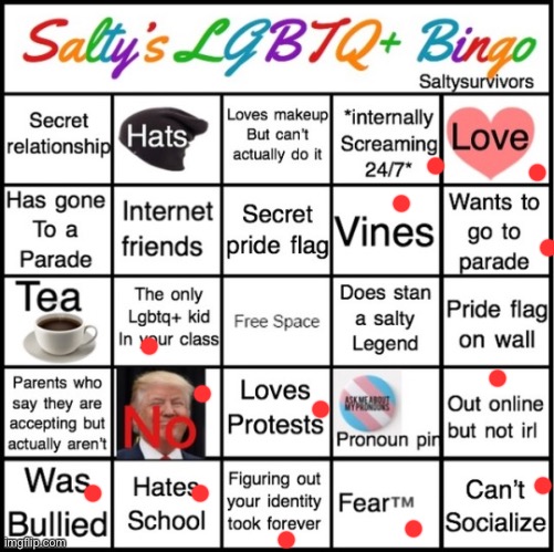 Bingo X2 | image tagged in lgbtq,happy | made w/ Imgflip meme maker