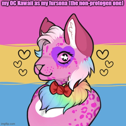 uwu | my OC Kawaii as my fursona (the non-protogen one) | made w/ Imgflip meme maker