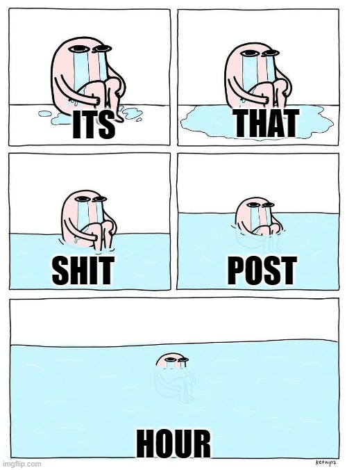 Ketnipz crying | THAT; ITS; SHIT; POST; HOUR | image tagged in ketnipz crying | made w/ Imgflip meme maker