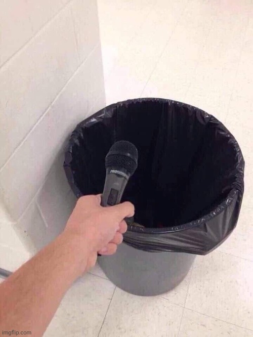 Me when someone starts talking about their feelings | image tagged in trash can interview | made w/ Imgflip meme maker