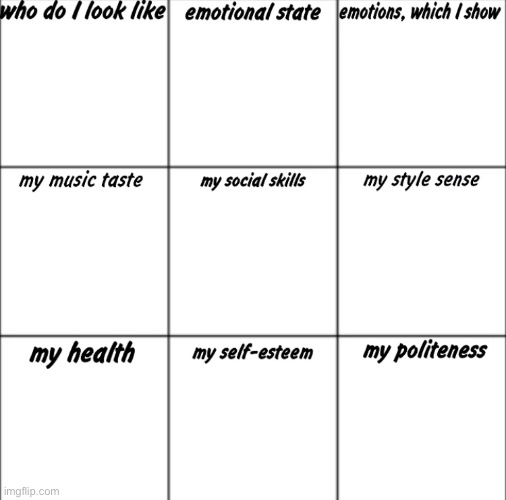 Here’s the blank bingo thing if you want it you don’t have to use it just like, if you w a n t | made w/ Imgflip meme maker