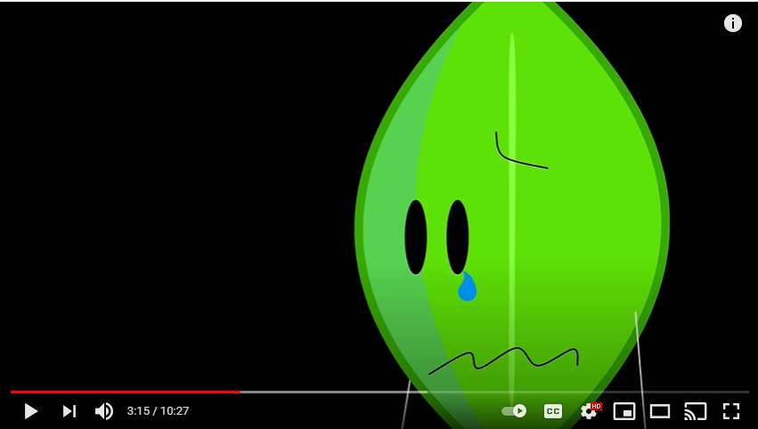 bfb leafy crying Blank Meme Template