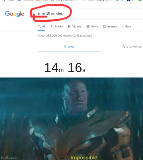 ?? | image tagged in thanos impossible,meme,google | made w/ Imgflip meme maker